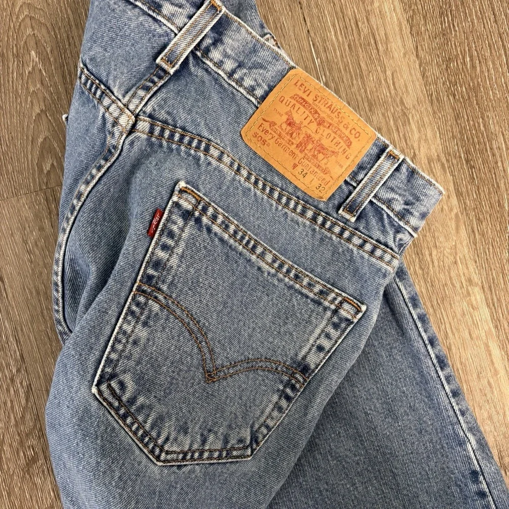 Levis 505 Vintage 2001 Regular Fit Jeans Mens 34x32Blue Denim Y2K Cotton‎
